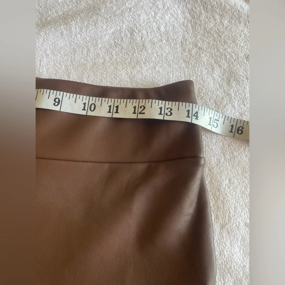 Haute Monde Chocolate Skinny Leather Pants‎